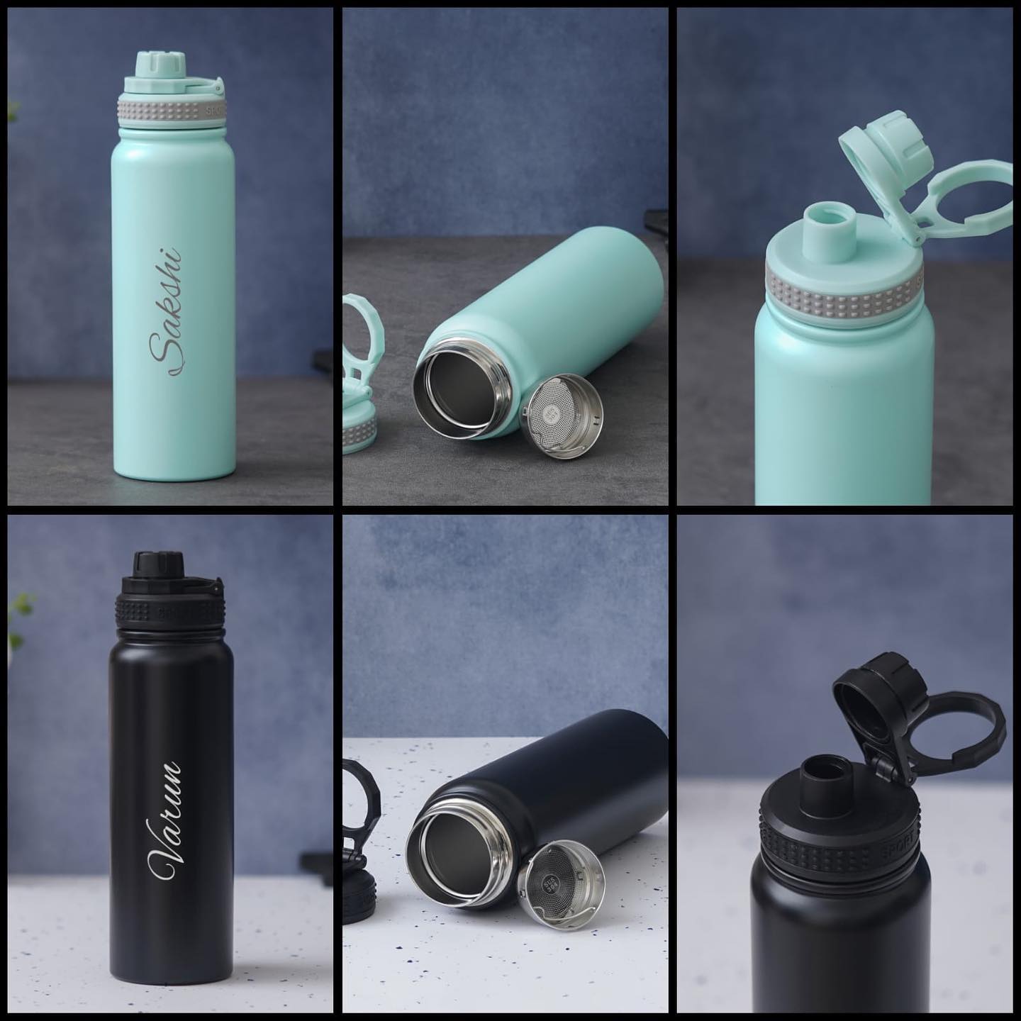 Premium Sporty Hydration Stainless Steel Water Bottle - 750 ML