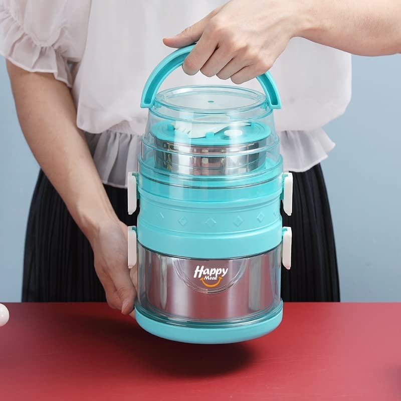 Fun Blast (2 Layer) Multi-Purpose Stainless Steel Lunch box
