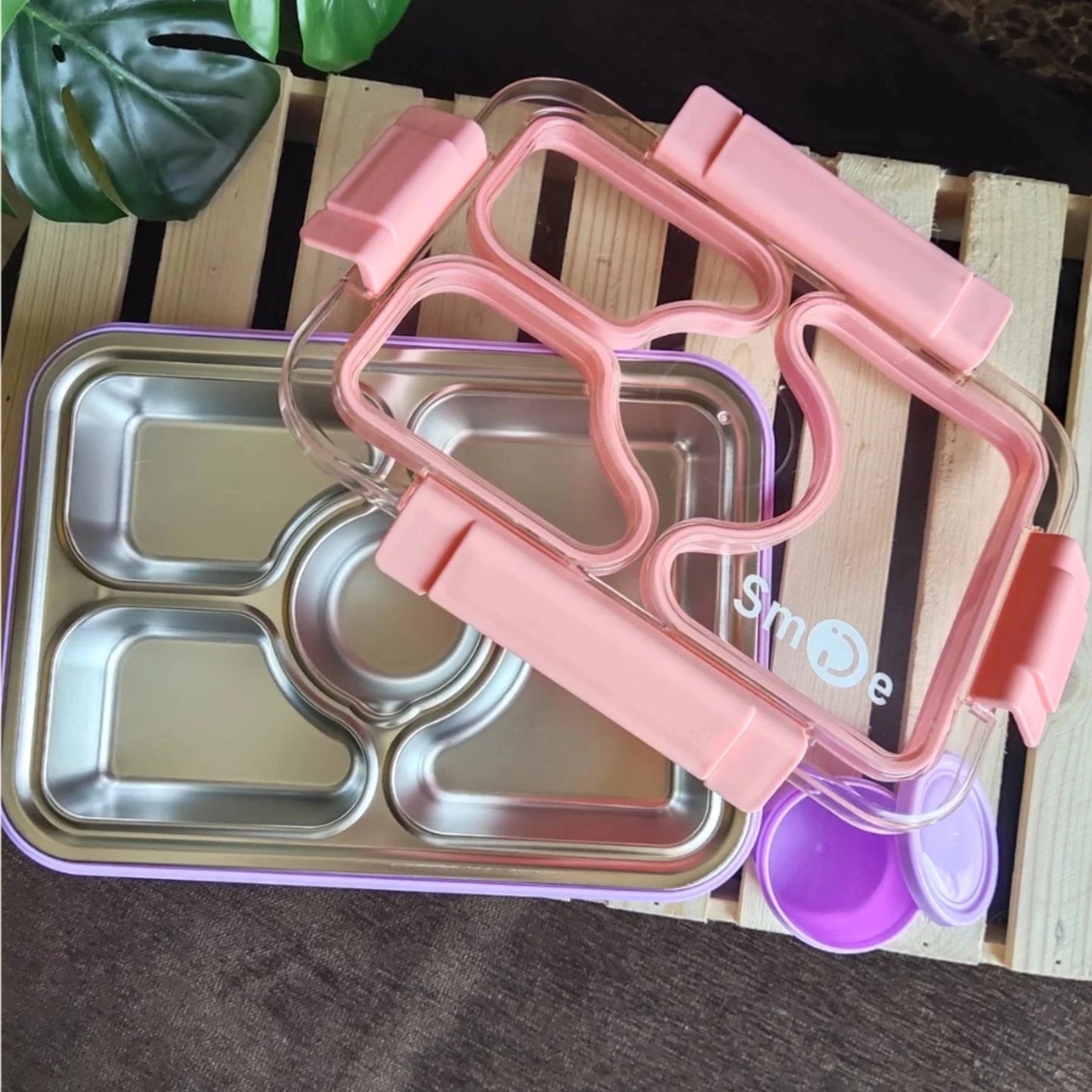Leak - Resistant Lunch Bento Box (4 Grid) with Bowl