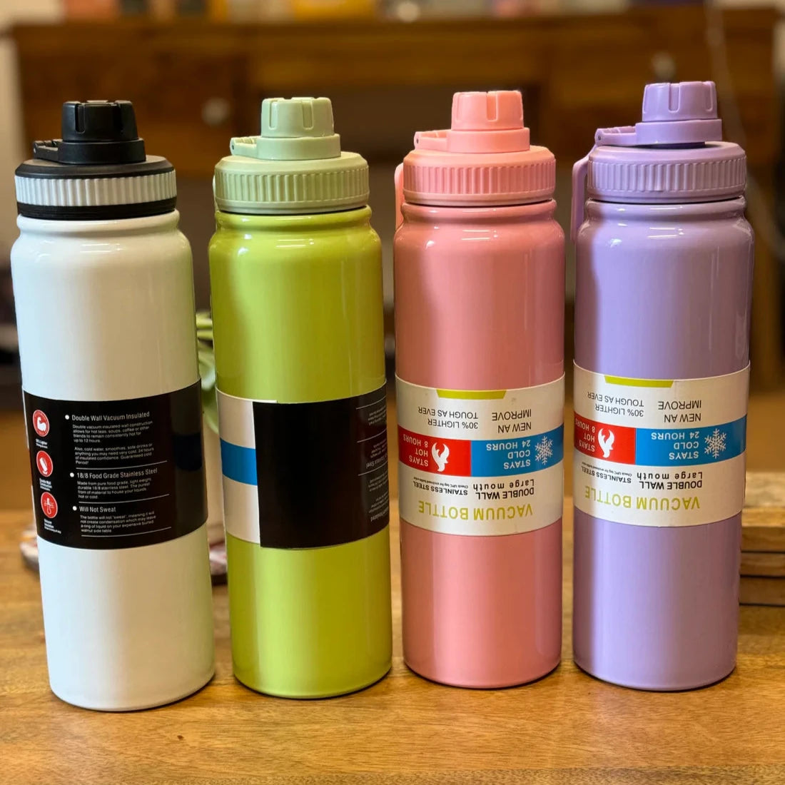 Stainless Steel Water Bottles for Daily Use with Personalised Name Engraving