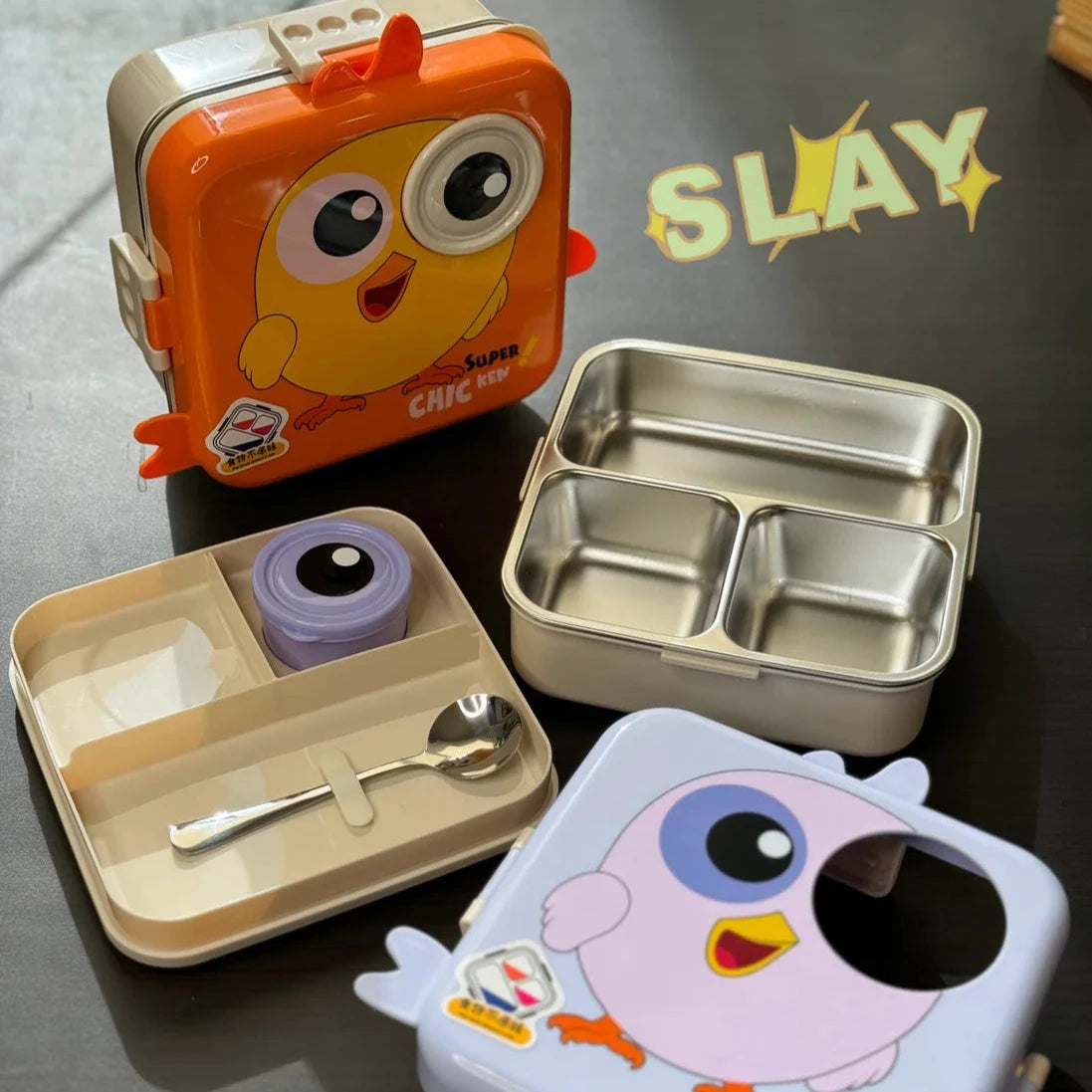 Personalised Lunch Box for School Kids with Name Engraving