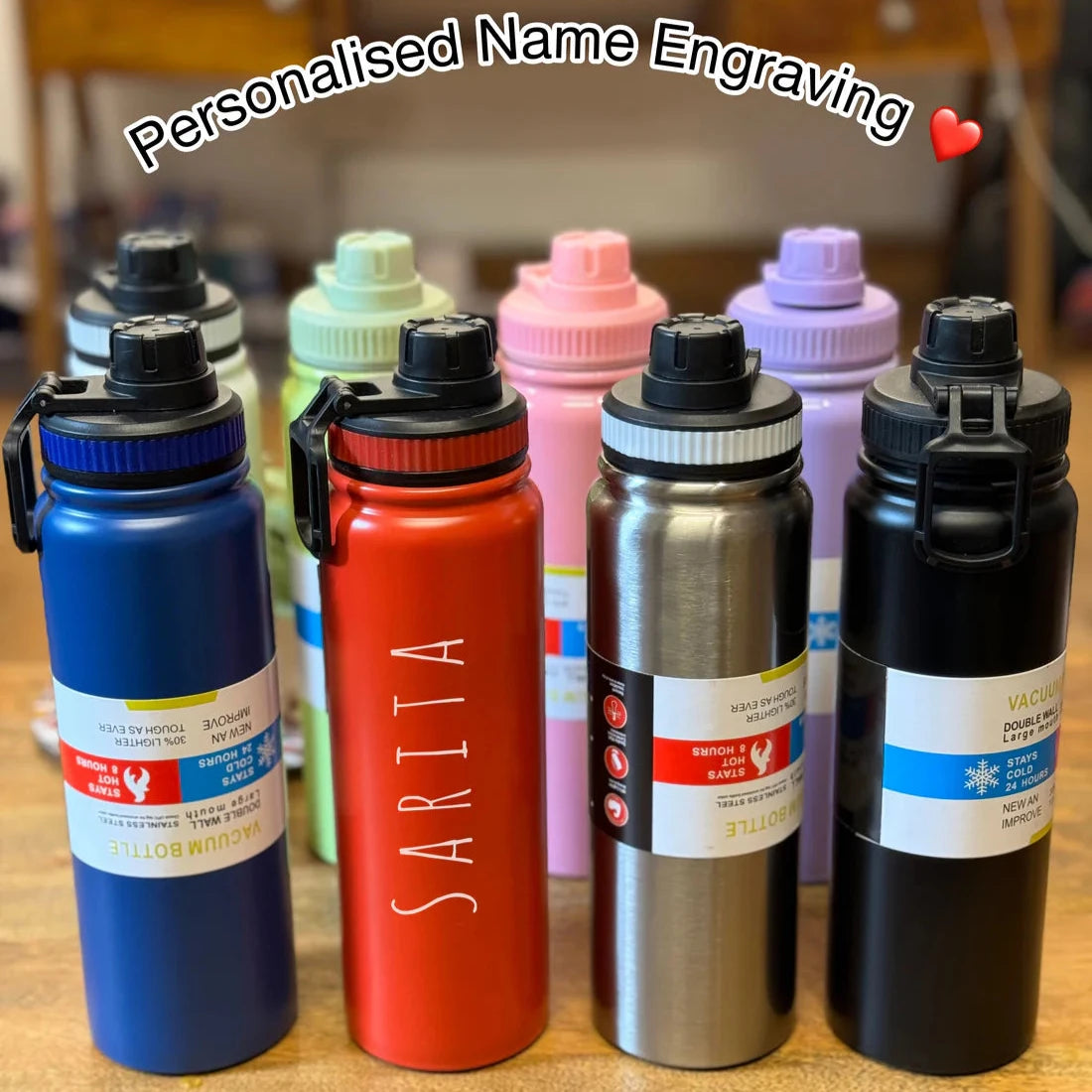 Stainless Steel Water Bottle for School, Gym, Kids, Office Etc.