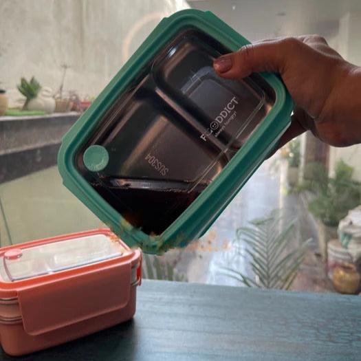 Globo Petite Fuji Double Decker Stainless Steel Bento Lunch Box - 1300 ML