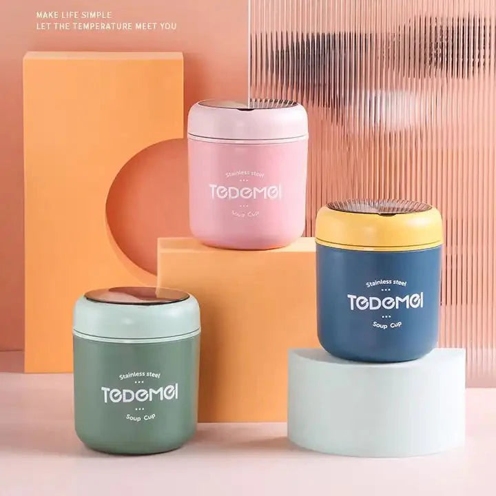 Best Steel Lunch Boxes in Three Colors Pink, Green & Blue