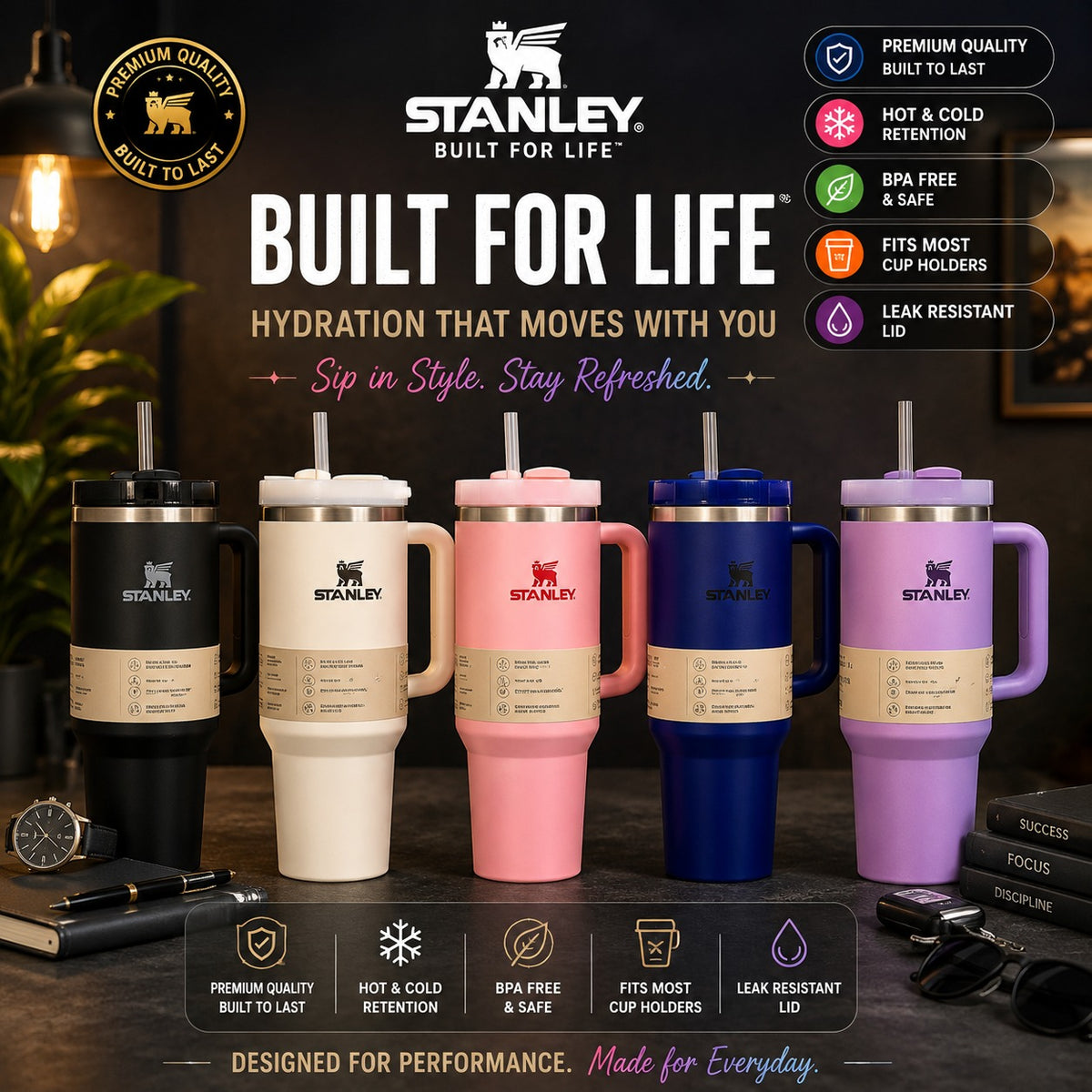 STANLEY QUENCHER FLOW STATE TUMBLER – 1.2 L