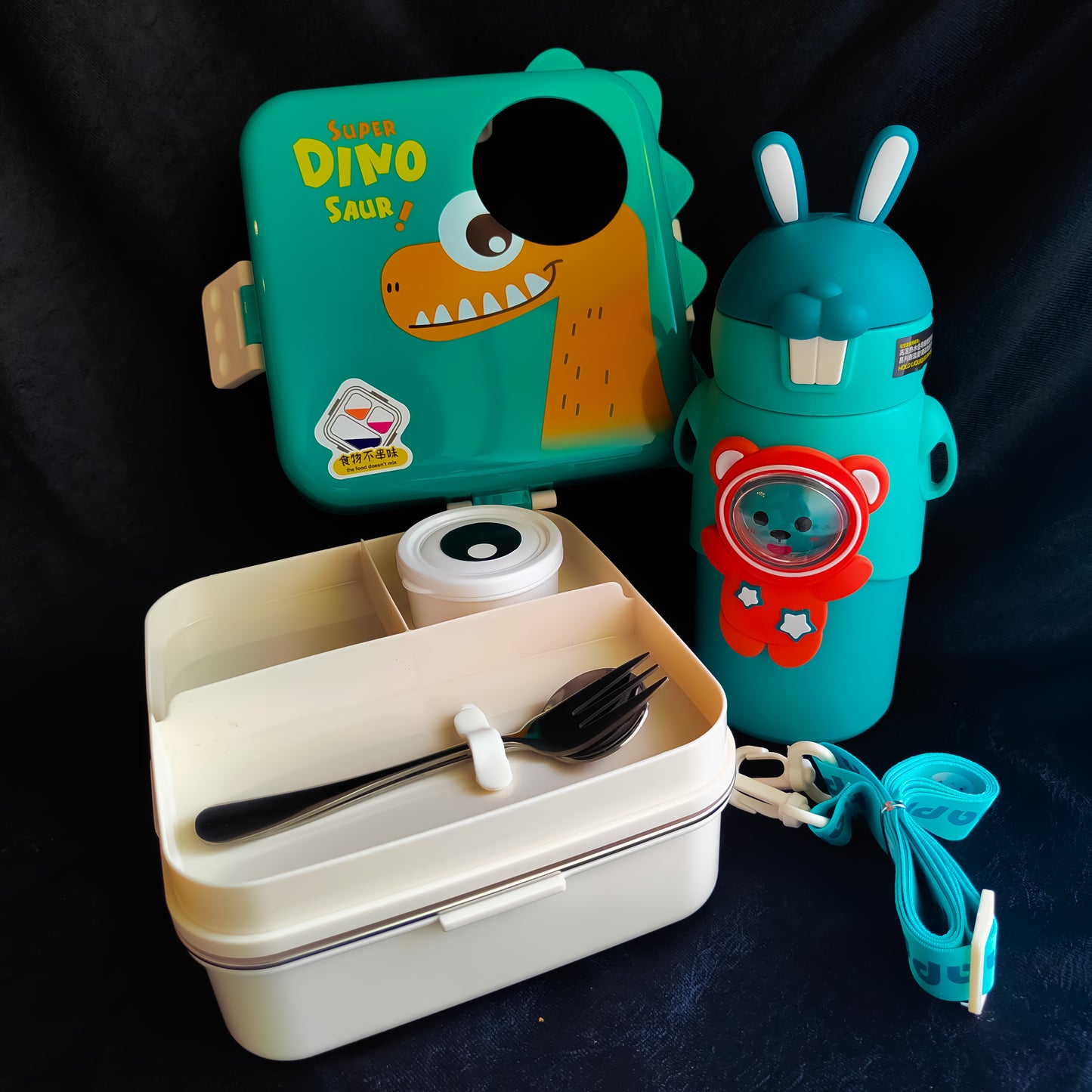Super Dino Theme School Kid's Combo - Green