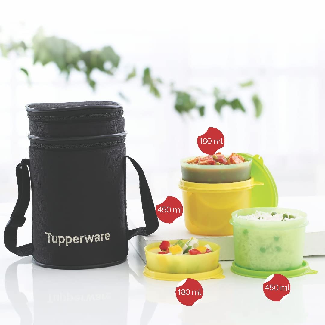 TUPPERWARE Executive Lunch box with Bag 4 Containers Lunch Box