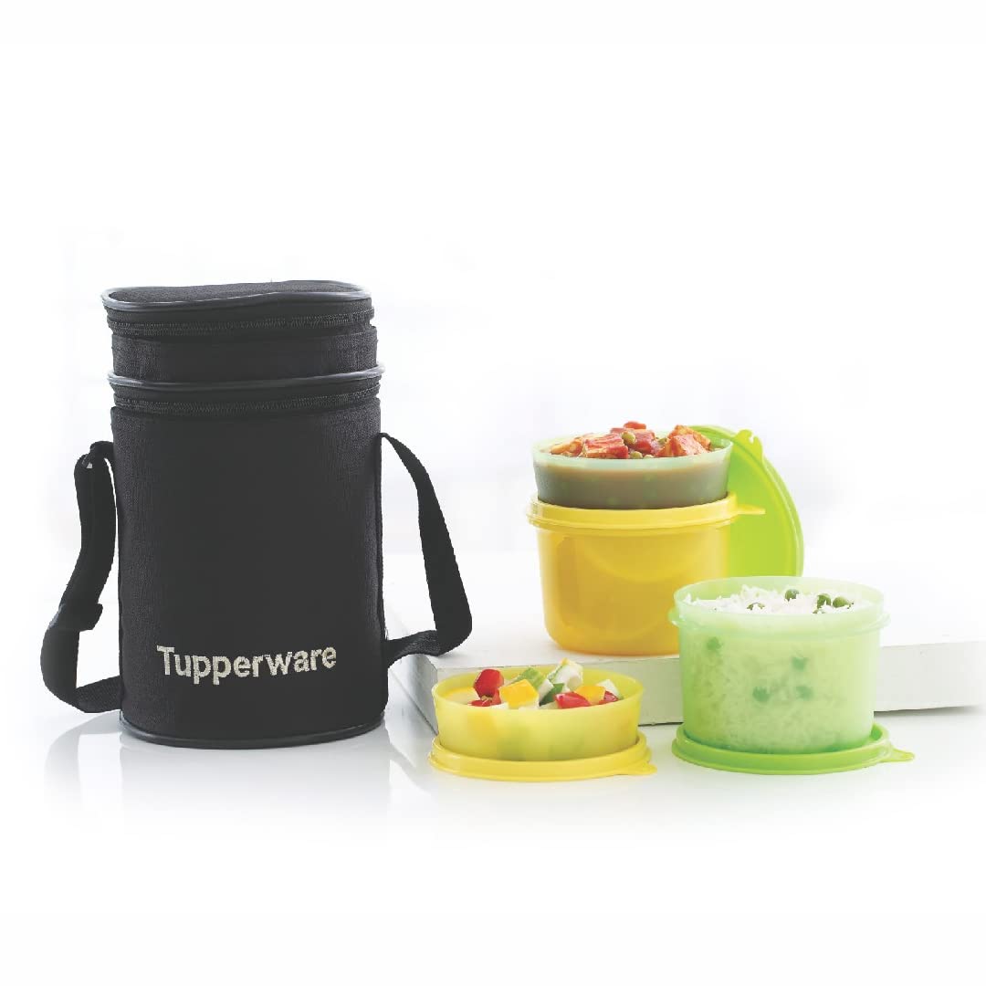 TUPPERWARE Executive Lunch box with Bag 4 Containers Lunch Box