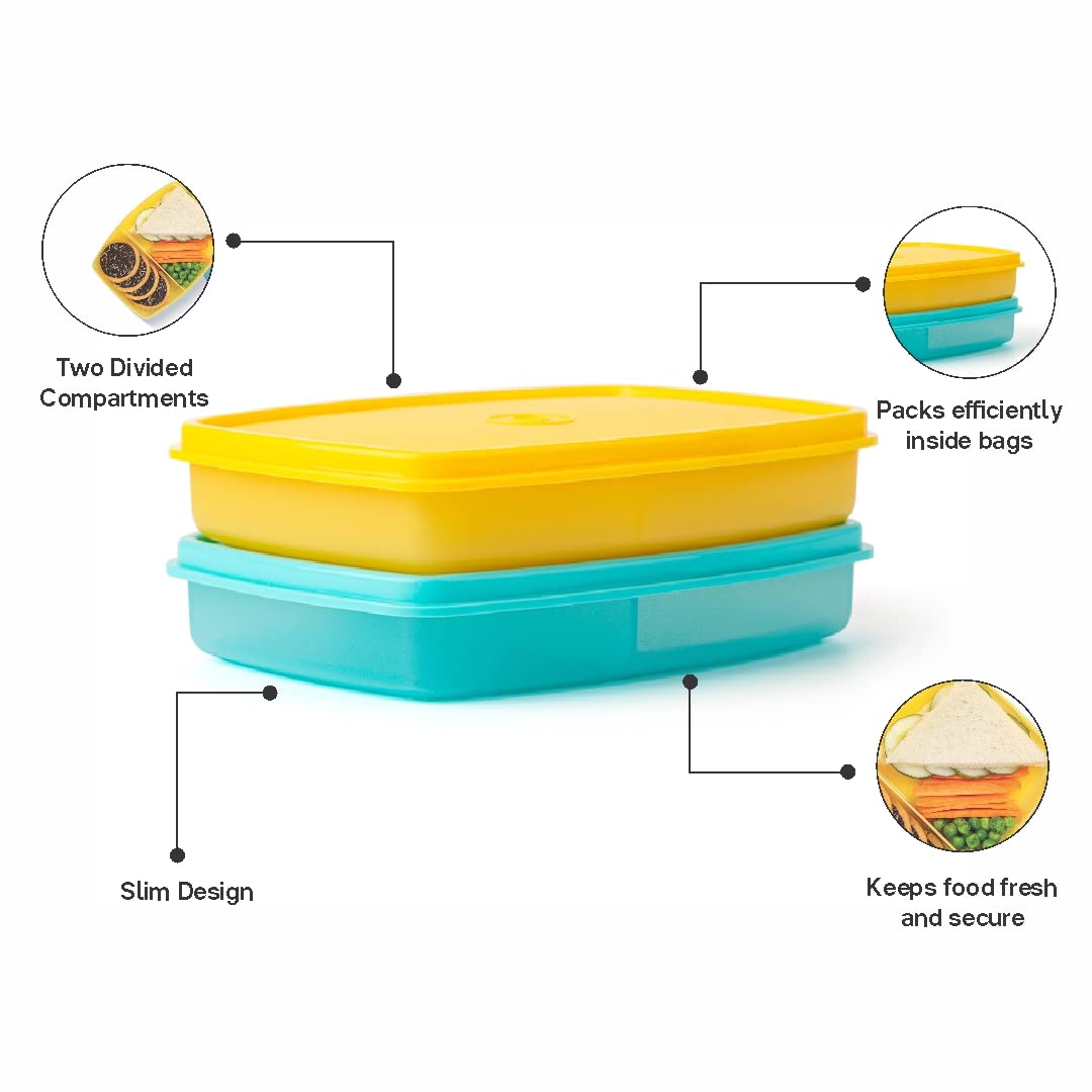 Tupperware Slim Plastic Lunch Box