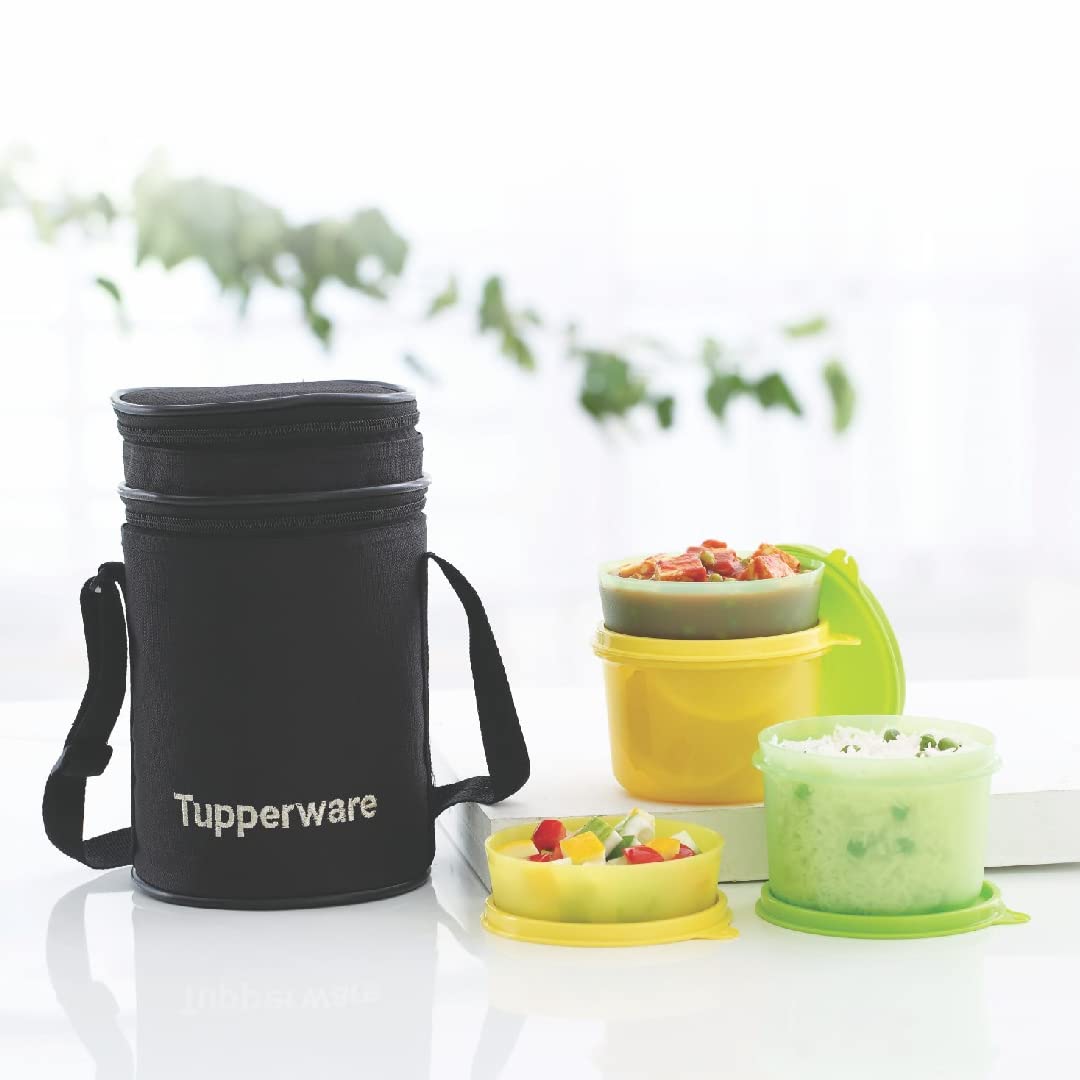 TUPPERWARE Executive Lunch box with Bag 4 Containers Lunch Box