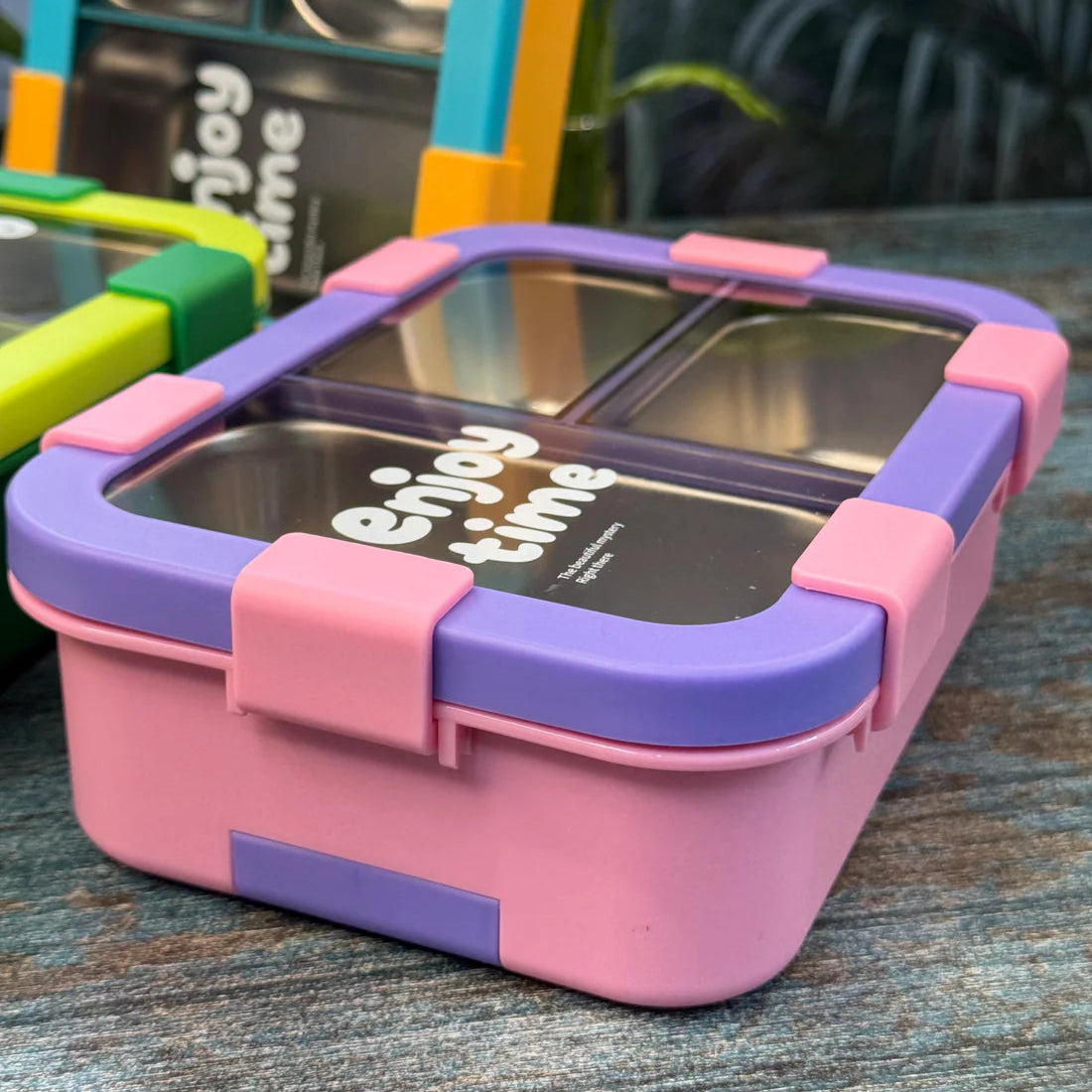 MealJoy Stainless Steel Bento Lunch Box (3 Grid) - 100% Leakproof