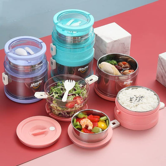 Fun Blast (2 Layer) Multi-Purpose Stainless Steel  Lunch box