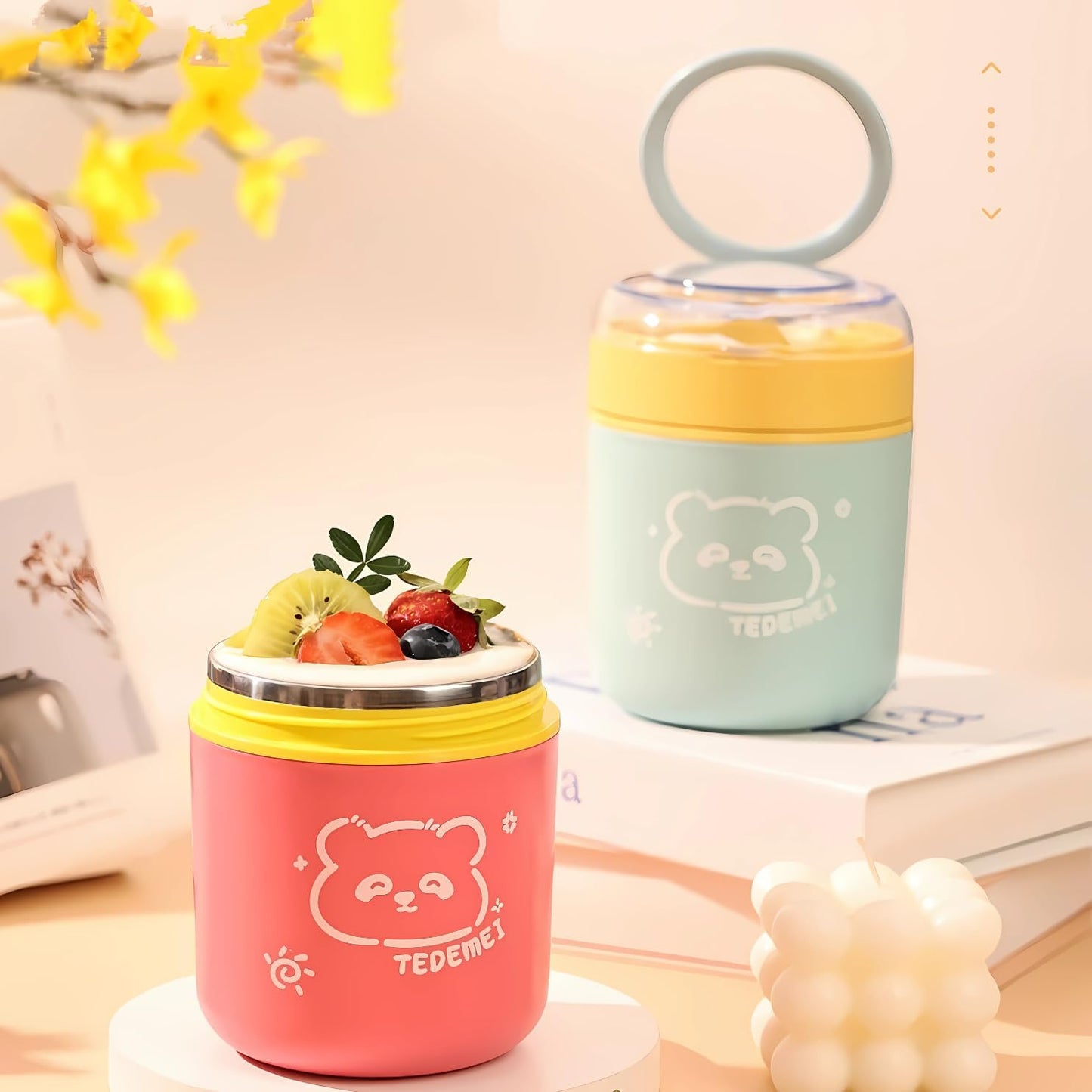 Cartoon Thermal Insulated Soup Jar