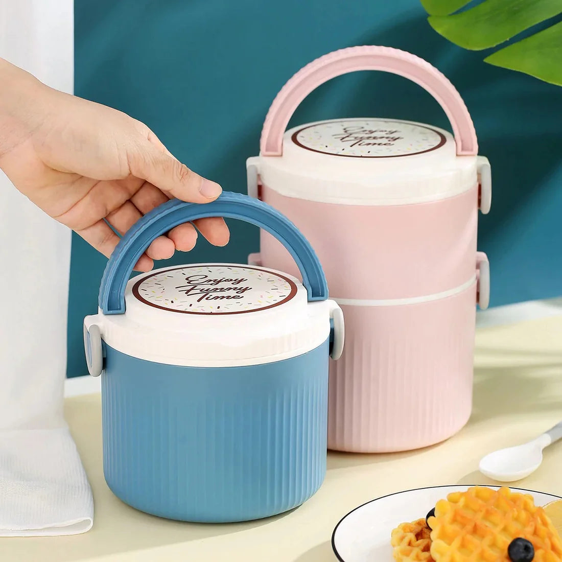 Double Decker Dabba Wala Stainless Steel Lunch Box (1000ML+500ML)