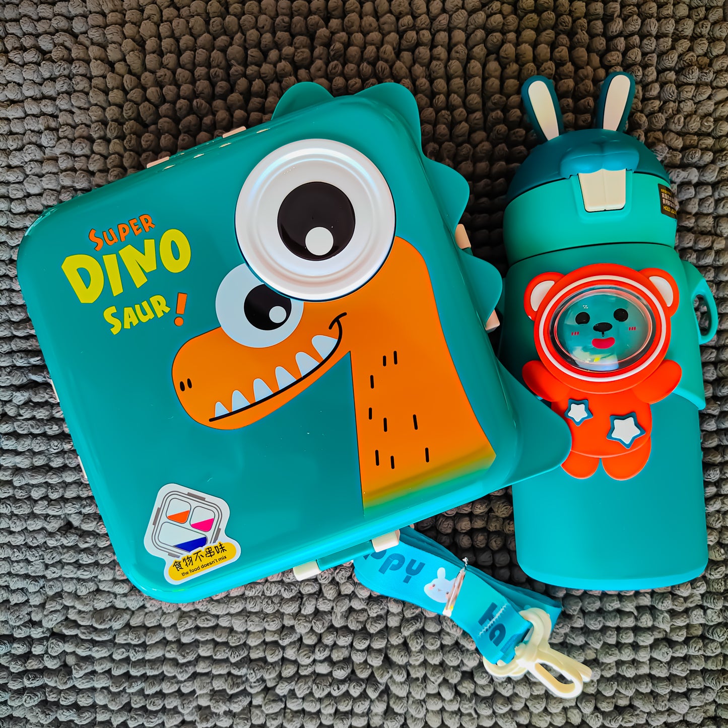 Super Dino Theme School Kid's Combo - Green