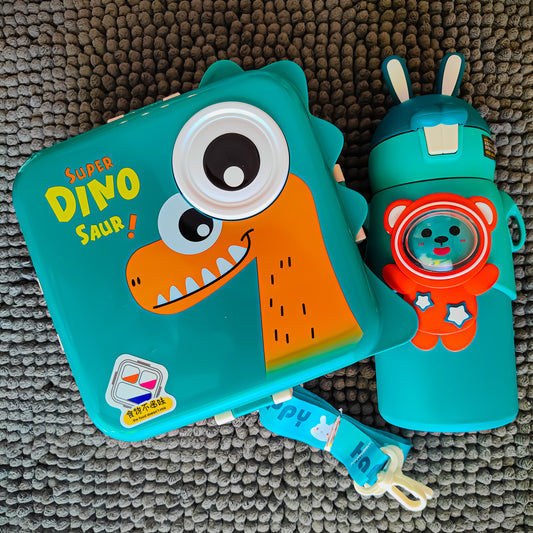 Super Dino Theme School Kid's Combo - Green