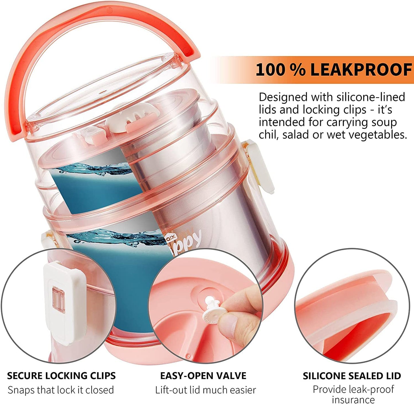 Fun Blast (2 Layer) Multi-Purpose Stainless Steel  Lunch box