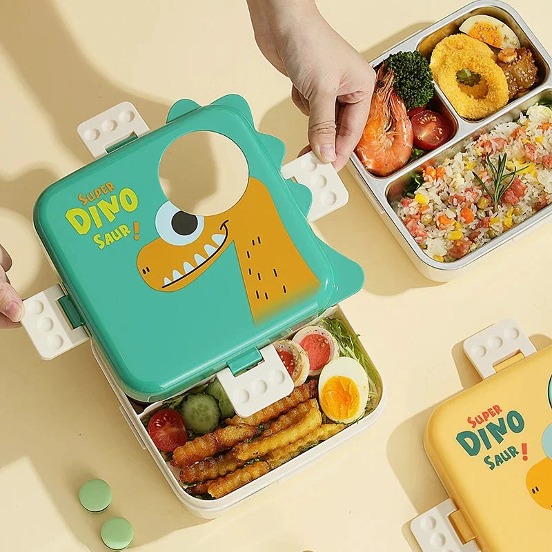 Kids Favourite Leakproof Lunch Box for School & Travel & Picnic. Order Now.