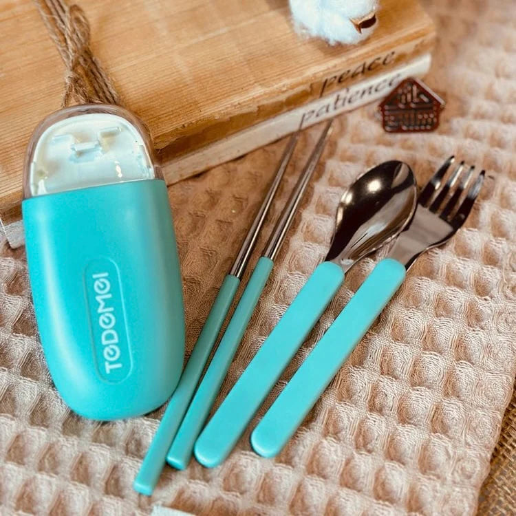 Tedemei Cute n Kawaii Travel Cutlery Set
