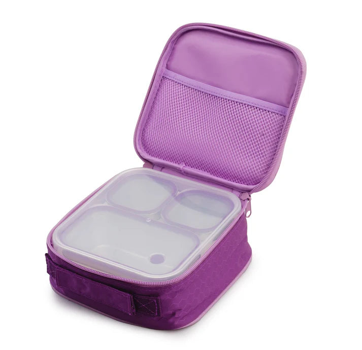 Pure Meal 3 Compartment Stainless Steel Bento Lunch Box with Bag