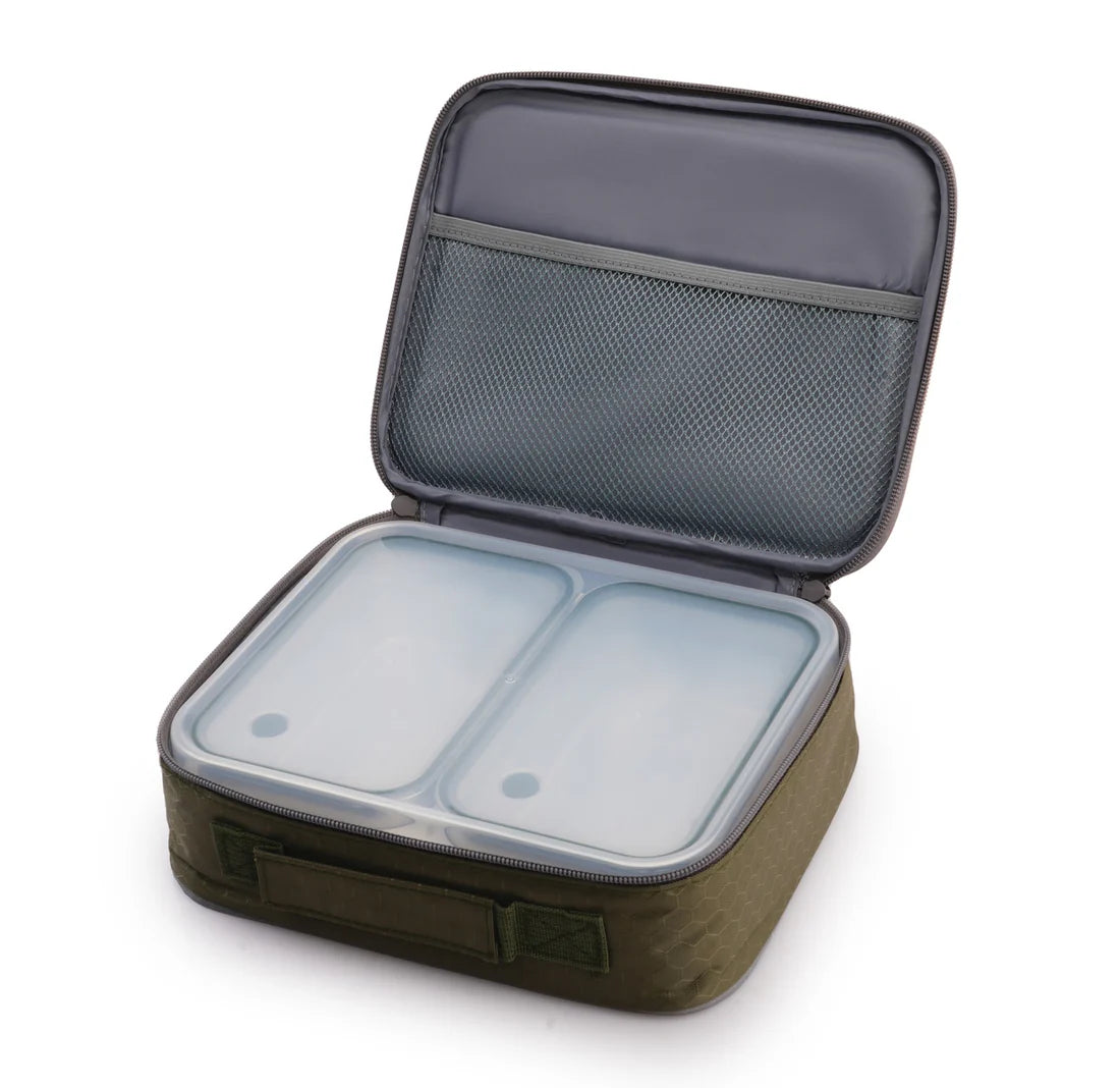 Pure Meal 2 Compartment Stainless Steel Bento Lunch Box with Bag