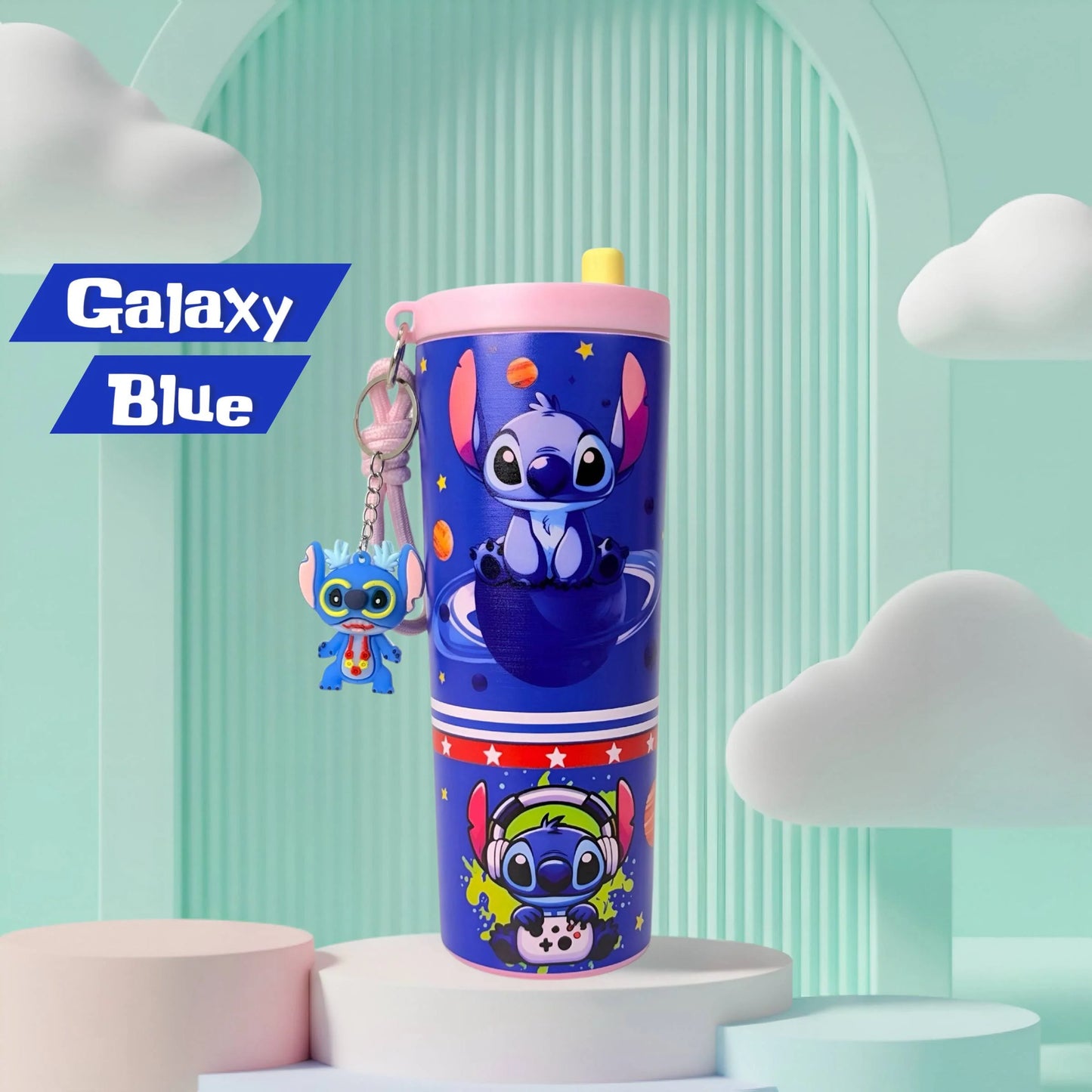 Disney Stitch Fun Print Kids Steel Tumbler - 650 ML