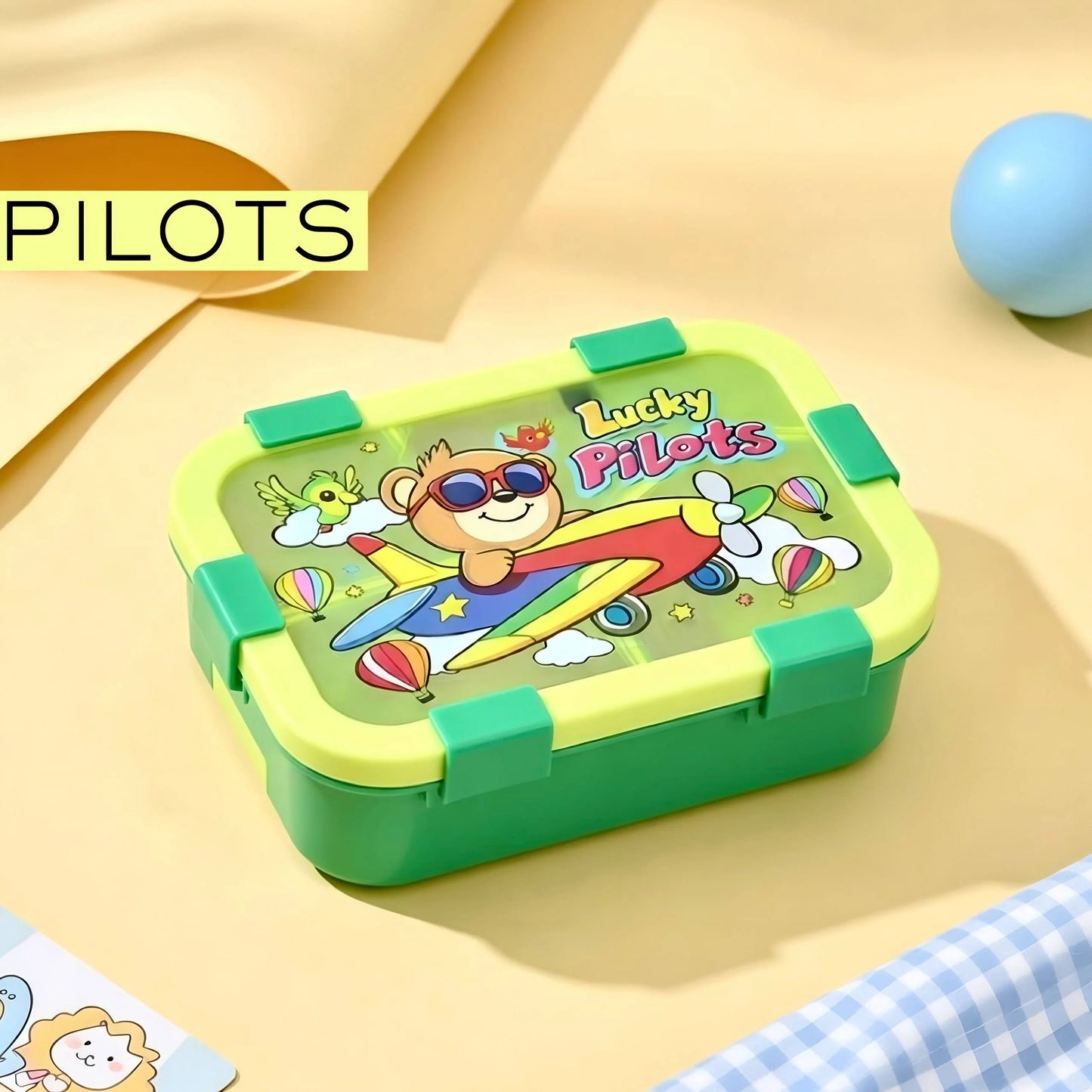 YumYum Stainless Steel Bento Lunch Box (3 Grid) - 100% Leakproof