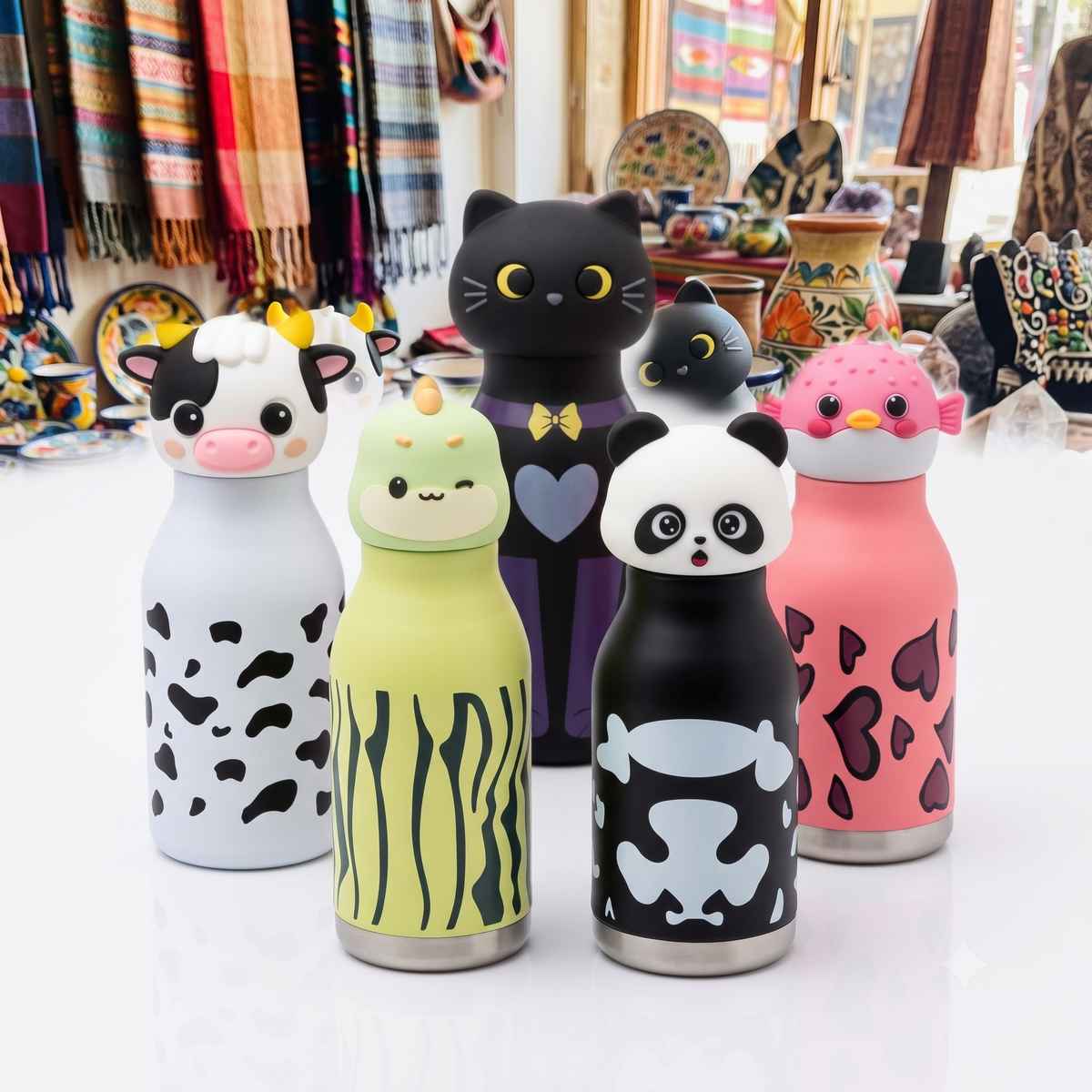 Premium Wild Animal Water Bottle & Sipper – 450 ML