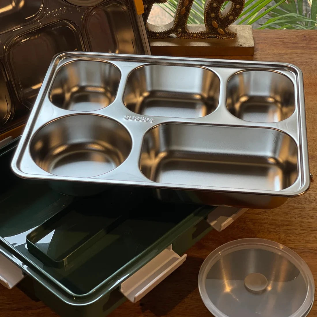 Grand Thali Bento Lunch Box (5 Grid) – The Globo