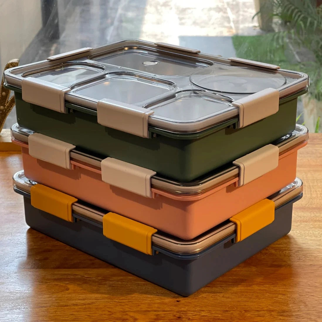Grand Thali Bento Lunch Box (5 Grid) – The Globo
