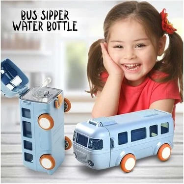 Bus Shaped Water Bottle for Kids - Fun Design