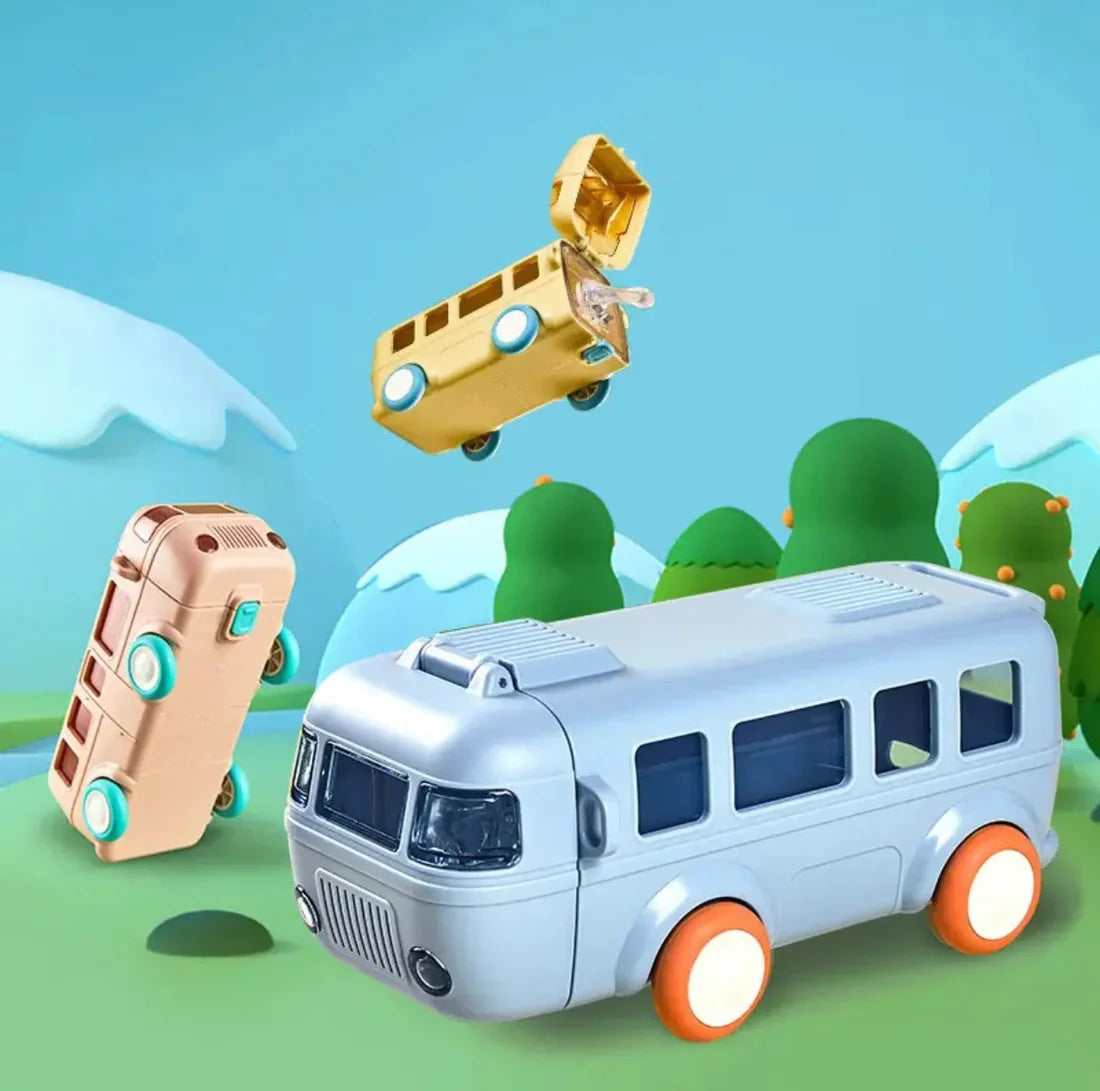 Bus Shaped Water Bottle for Kids - Fun Design