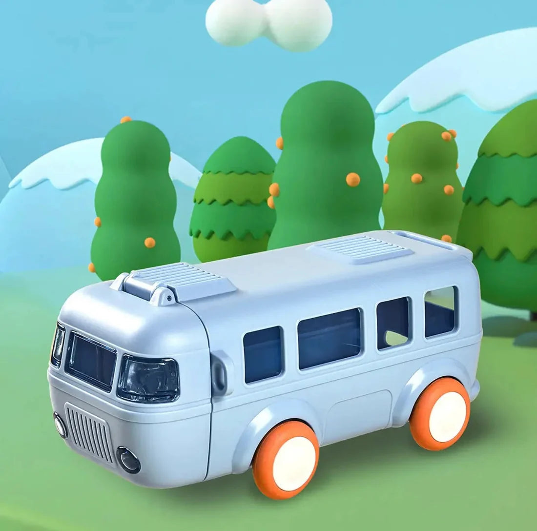 Bus Shaped Water Bottle for Kids - Fun Design