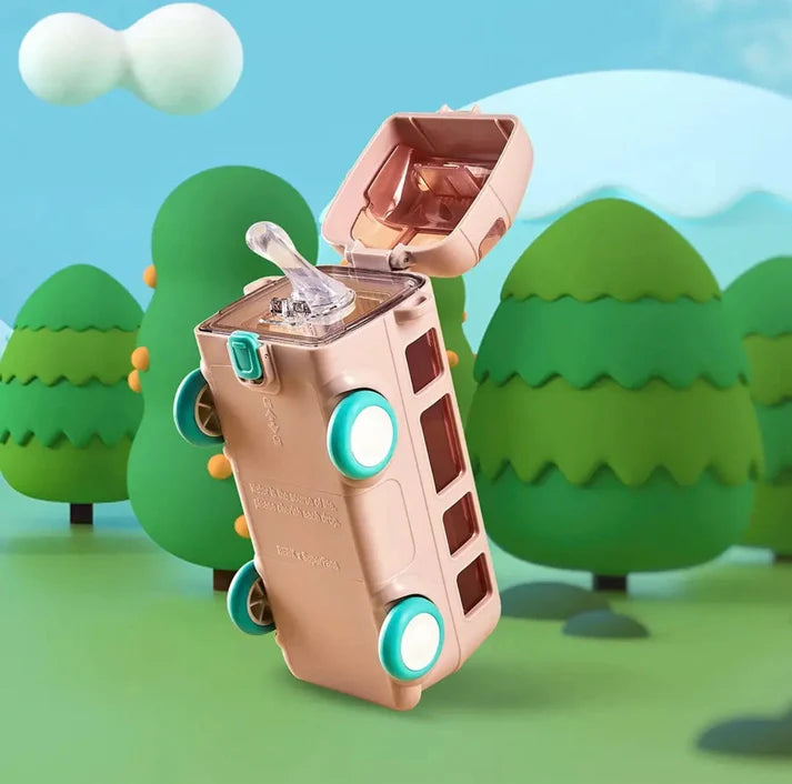 Bus Shaped Water Bottle for Kids - Fun Design