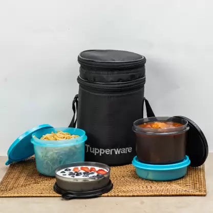TUPPERWARE Executive Lunch box with Bag 4 Containers Lunch Box