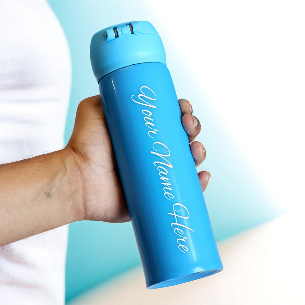 Space Theme Sipper Stainless Steel Water Bottle - 500 ML