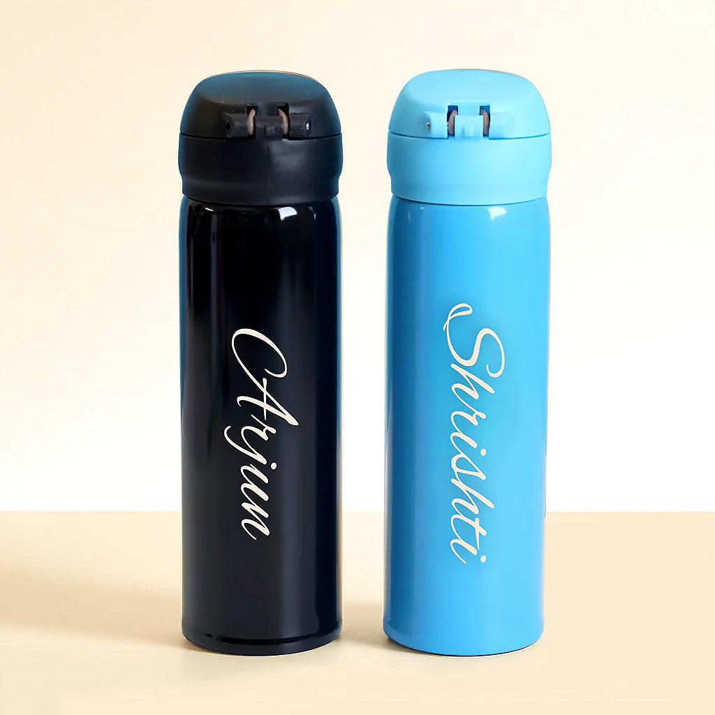 Space Theme Sipper Stainless Steel Water Bottle - 500 ML