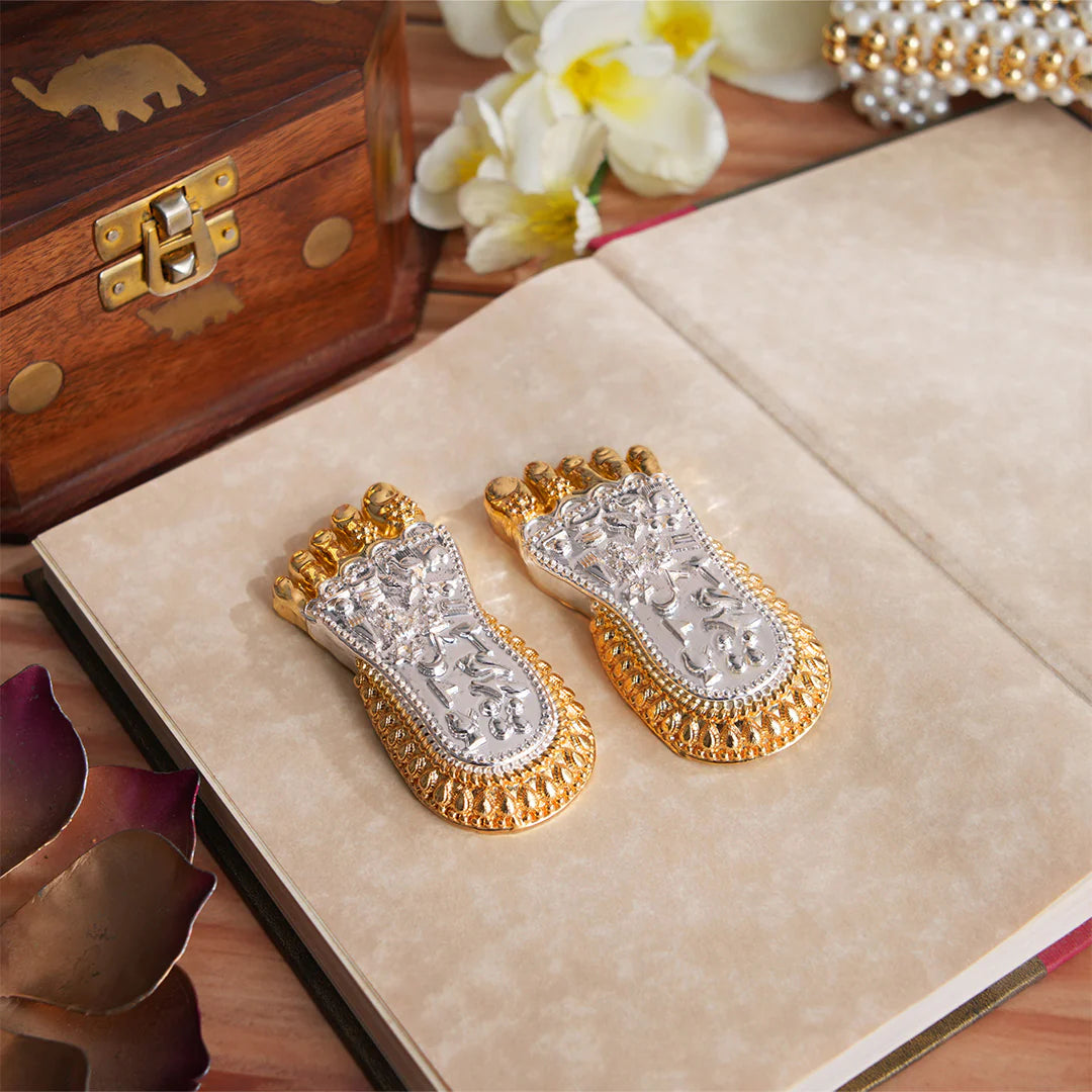 Gold & Silver Plated Maa Lakshmi's Charan Paduka