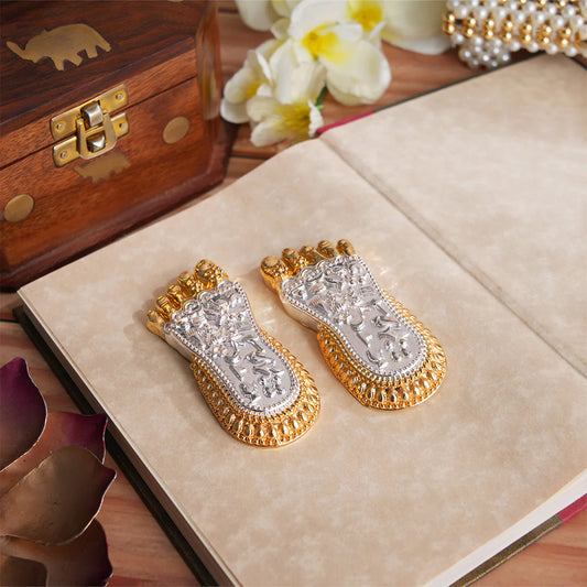Gold & Silver Plated Maa Lakshmi's Charan Paduka